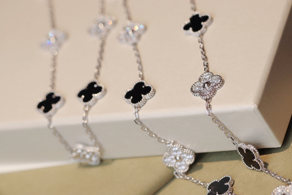 [Clover Jewelry]CLOVER 20 MOTIFS ONYX DIAMOND SILVER