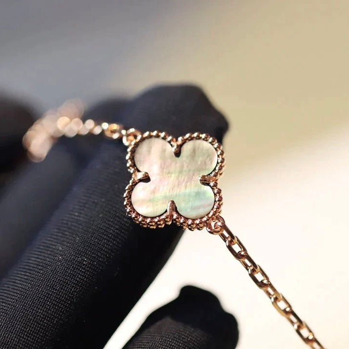 [Clover Jewelry]CLOVER 20 MOTIFS DARK MOP DIAMOND  NECKLACE