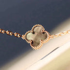 [Clover Jewelry]CLOVER 20 MOTIFS DARK MOP DIAMOND  NECKLACE