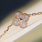 [Clover Jewelry]CLOVER 20 MOTIFS DARK MOP DIAMOND  NECKLACE