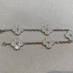 [Clover Jewelry]CLOVER 5 MOTIFS  DIAMOND BRACELET SILVER