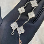 [Clover Jewelry]CLOVER 5 MOTIFS  DIAMOND BRACELET SILVER