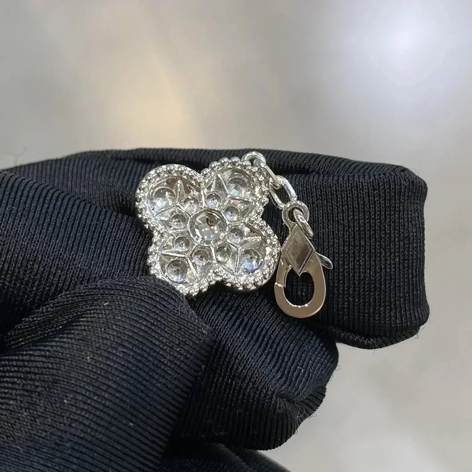[Clover Jewelry]CLOVER 5 MOTIFS  DIAMOND BRACELET SILVER