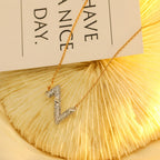 [Clover Jewelry]VOLT SILVER DIAMOND PEDANT NECKLACE