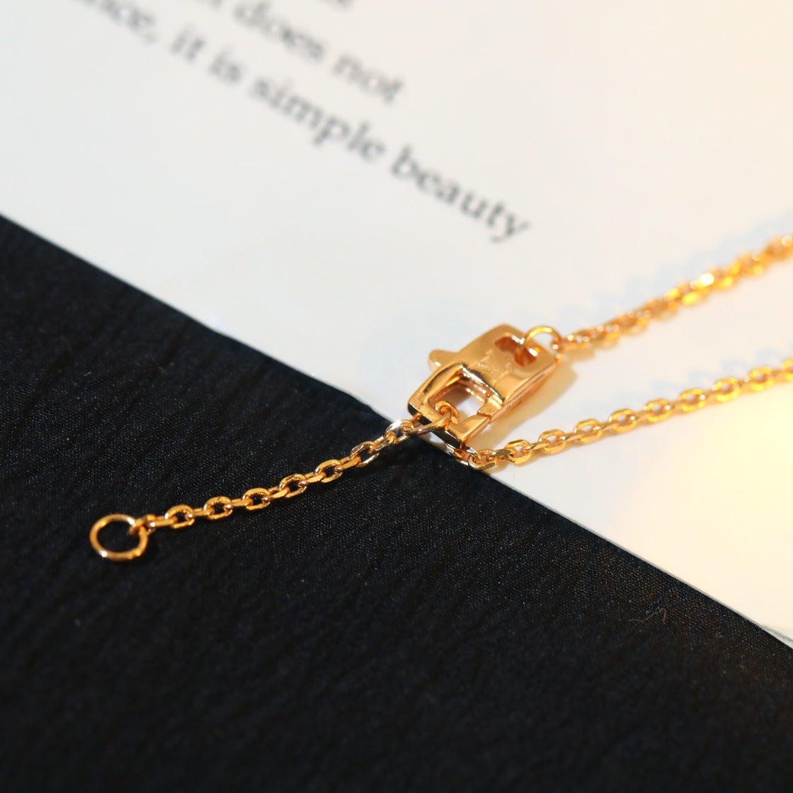 [Clover Jewelry]星と太陽のダイヤモンドピンクゴールドネックレス