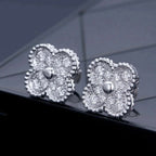 [Clover Jewelry]CLOVER 1 MOTIFS DIAMOND STUD EARRINGS SILVER