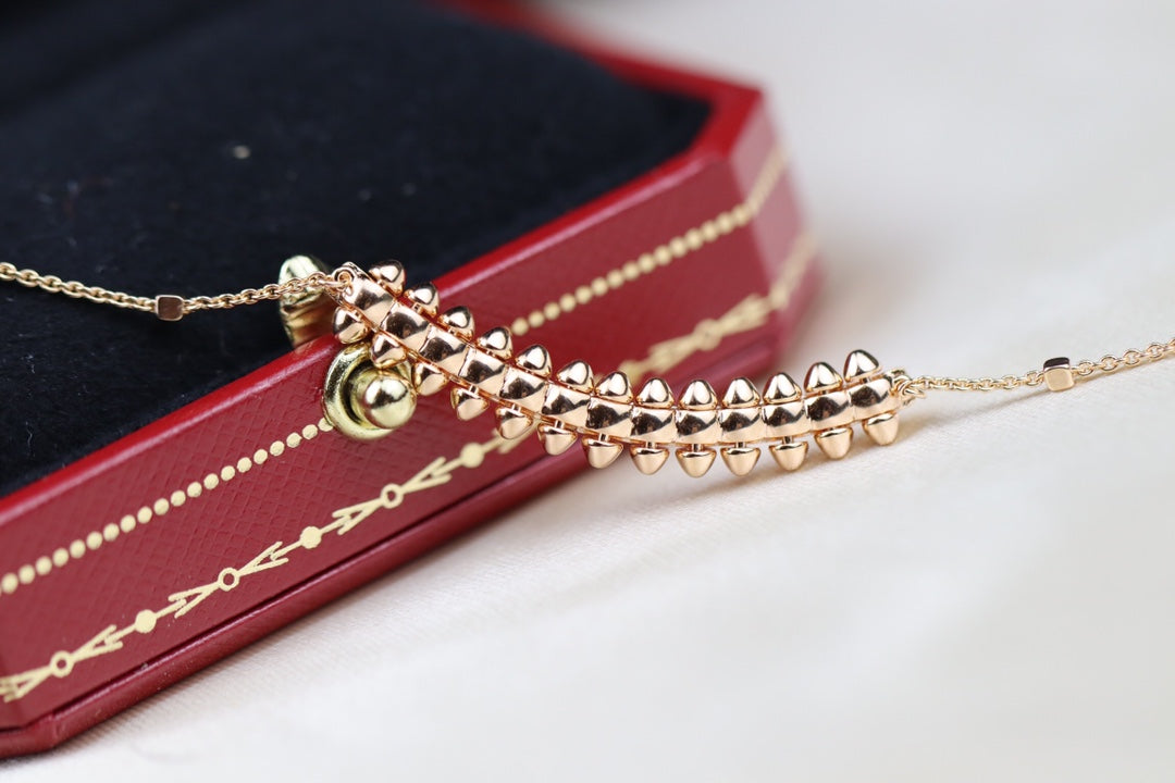 [Clover Jewelry]CLASH PINK GOLD NECKLACE