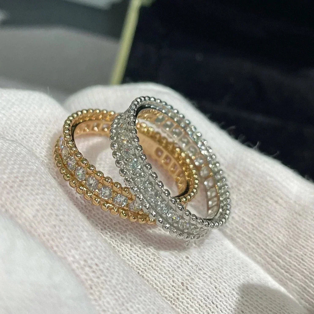 [Clover Jewelry]PERLEE DIAMOND ROSE GOLD RING