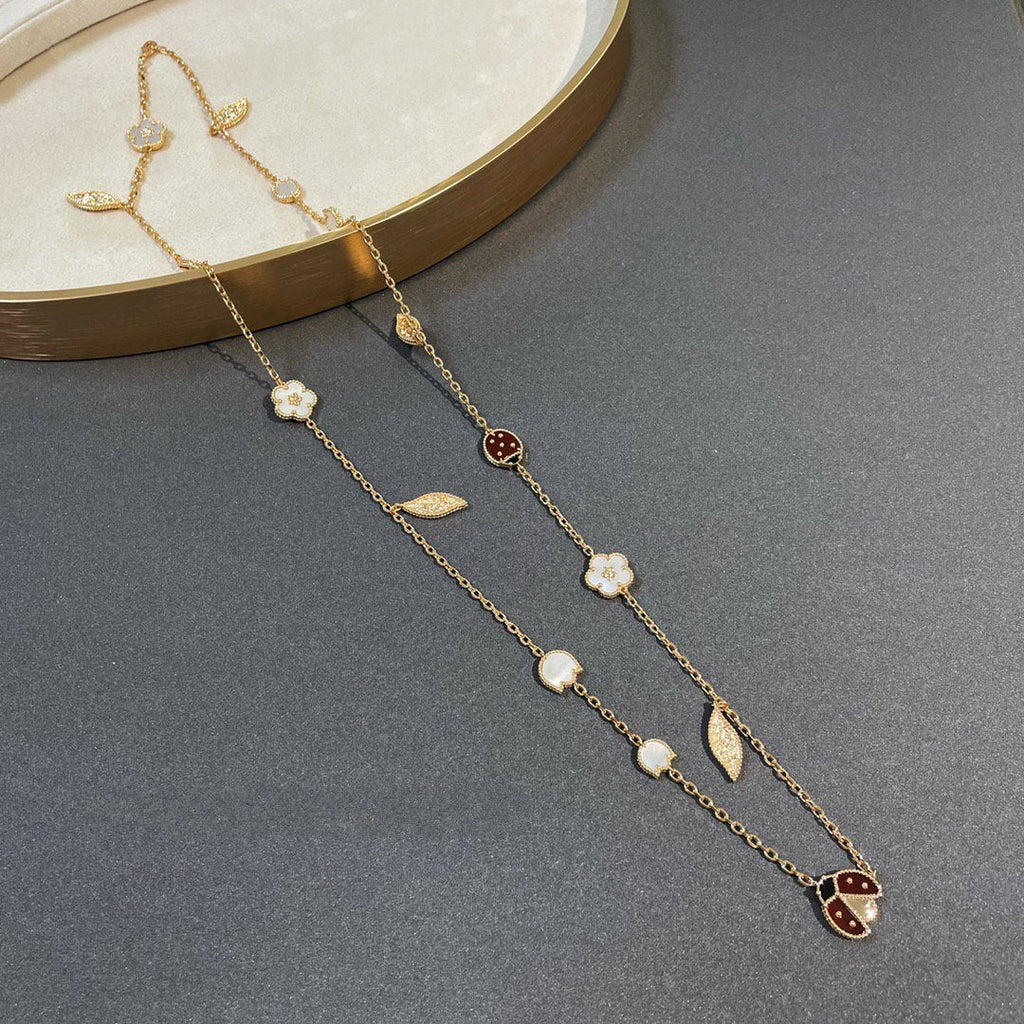 [Clover Jewelry]LUCKY SPRING 15 MOTIFS GOLD NECKLACE