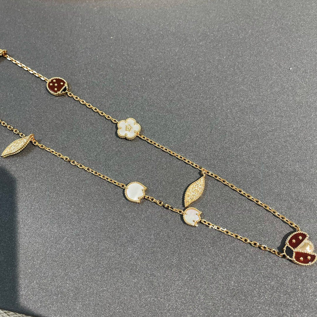 [Clover Jewelry]LUCKY SPRING 15 MOTIFS GOLD NECKLACE