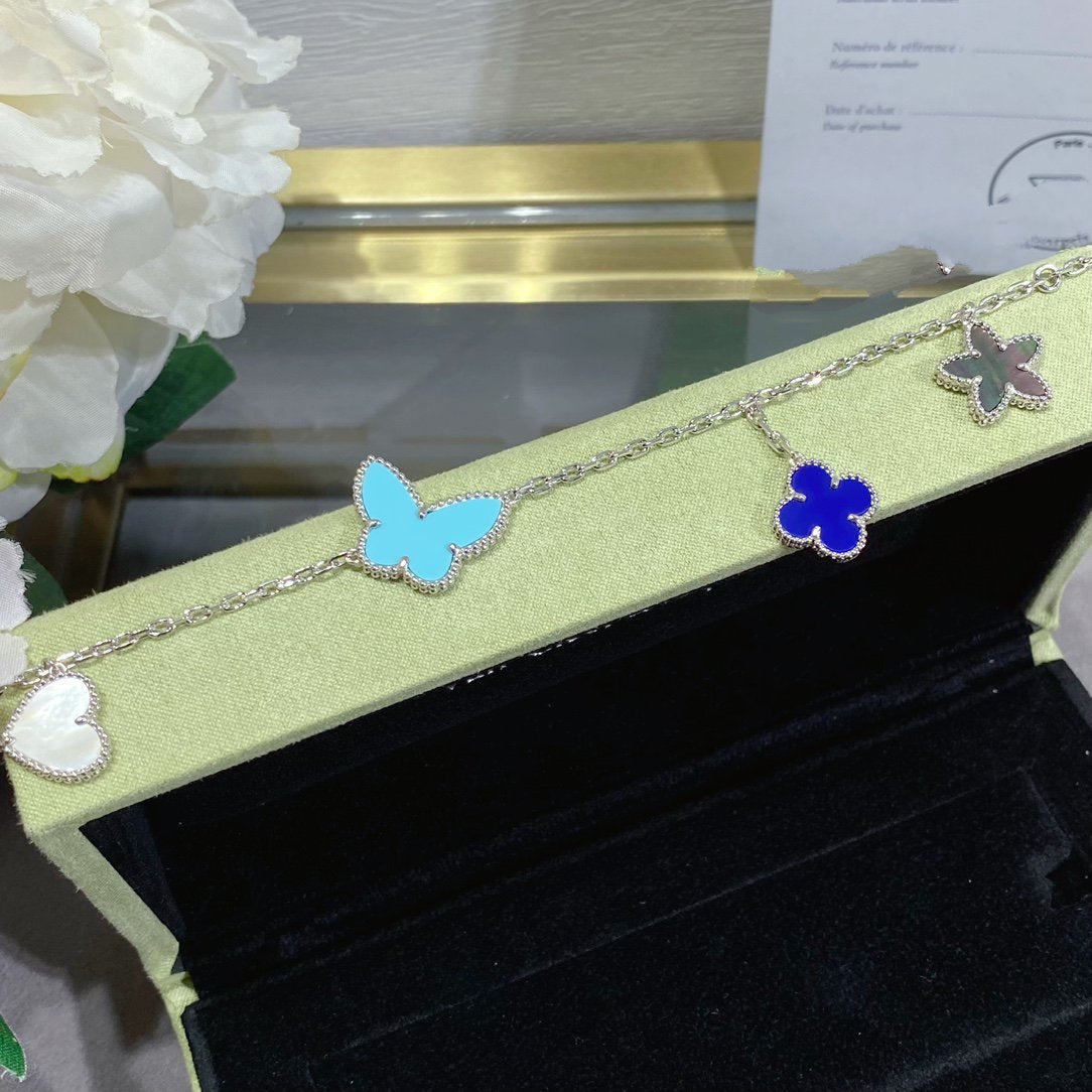 [Clover Jewelry]LUCKY SPRING SILVER BRACELET 4 MOTIF