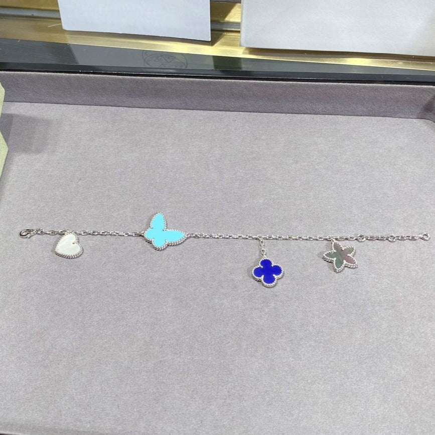[Clover Jewelry]LUCKY SPRING SILVER BRACELET 4 MOTIF