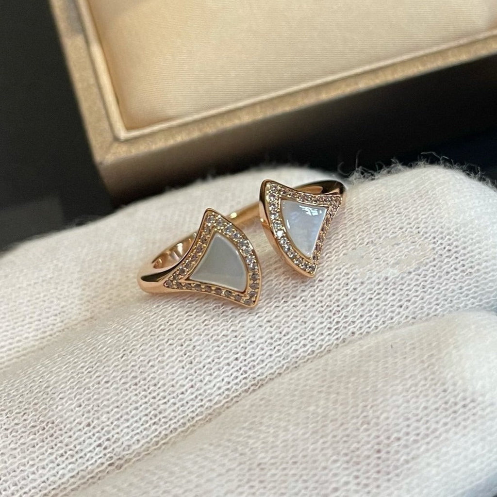 [Clover Jewelry]DREAM MOP DIAMOND OPEN RING