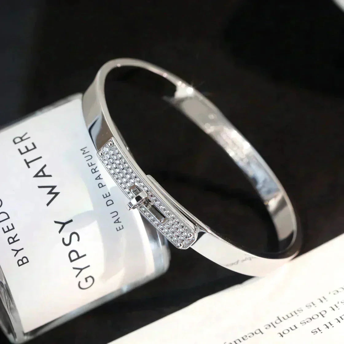 [Clover Jewelry]KELLY SILVER DIAMOND BRACELET