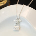 [Clover Jewelry]POP H ANHÄNGER SILBERHALSKETTE