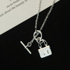 [Clover Jewelry]POP H ANHÄNGER SILBERHALSKETTE