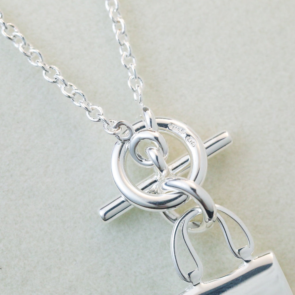 [Clover Jewelry]POP H ANHÄNGER SILBERHALSKETTE