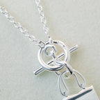 [Clover Jewelry]POP H ANHÄNGER SILBERHALSKETTE