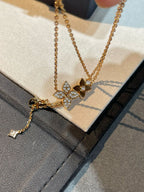 [Clover Jewelry]STAR BLOSSOM NECKLACE PINK GOLD DIAMONDS