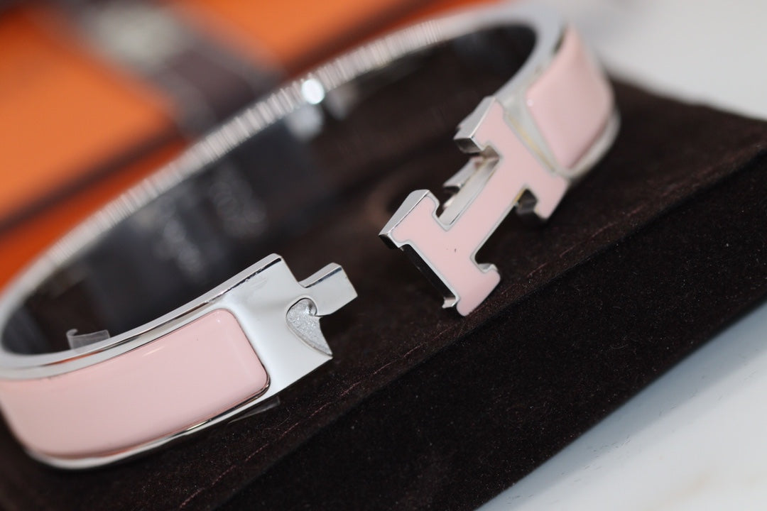 [Clover Jewelry]H BRACELET 12MM PINK