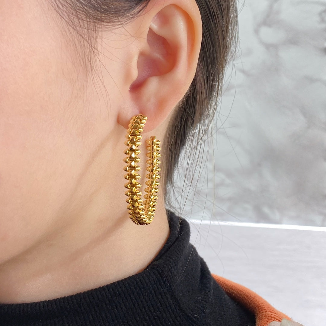 [Clover Jewelry]CLASH HOOP EARRINGS