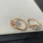 [Clover Jewelry]SUN 1 DIAMOND PINK MOP RING