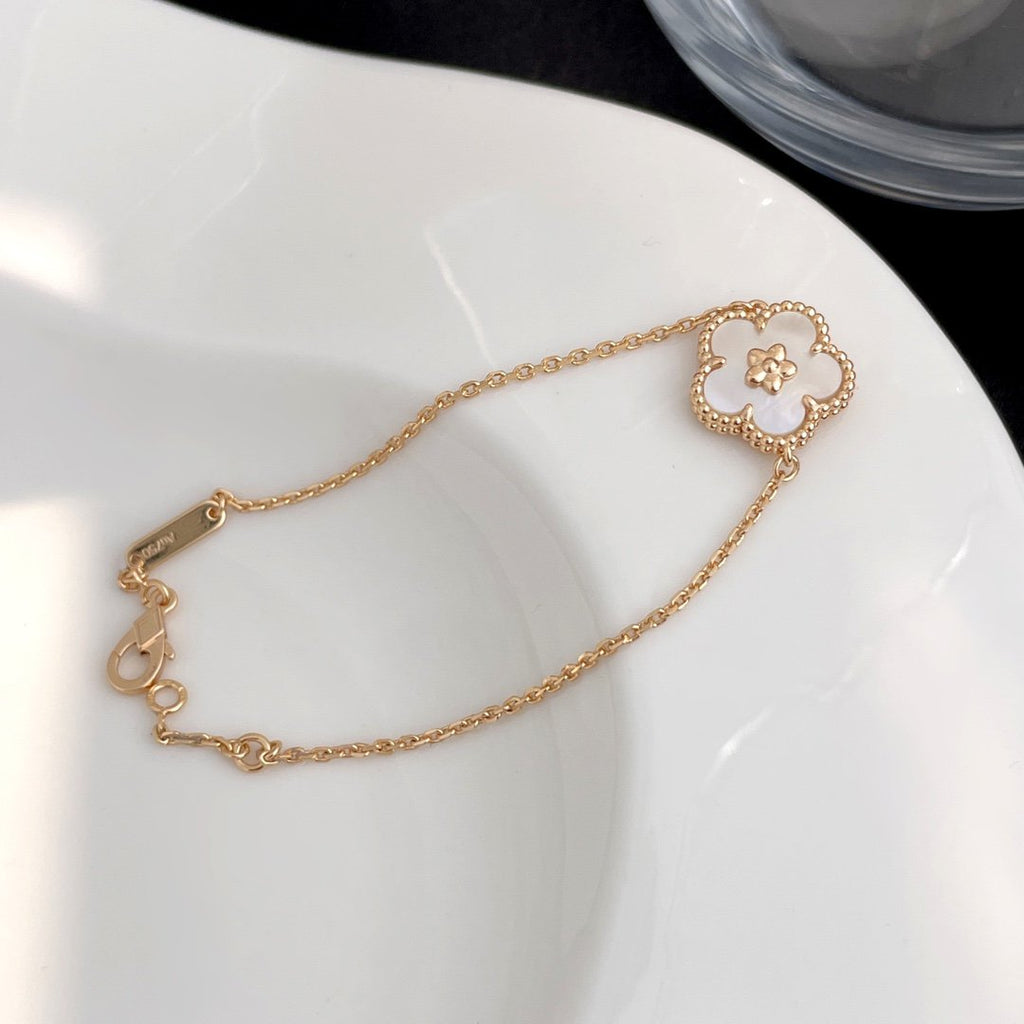 [Clover Jewelry]LUCKY SPRING ROSE GOLD MOP BRACELET