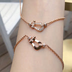 [Clover Jewelry]FORCE 10 PINK GOLD DIAMOND NECKLACE