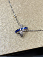 [Clover Jewelry]LIENS DIAMOND SILVER NECKLACE