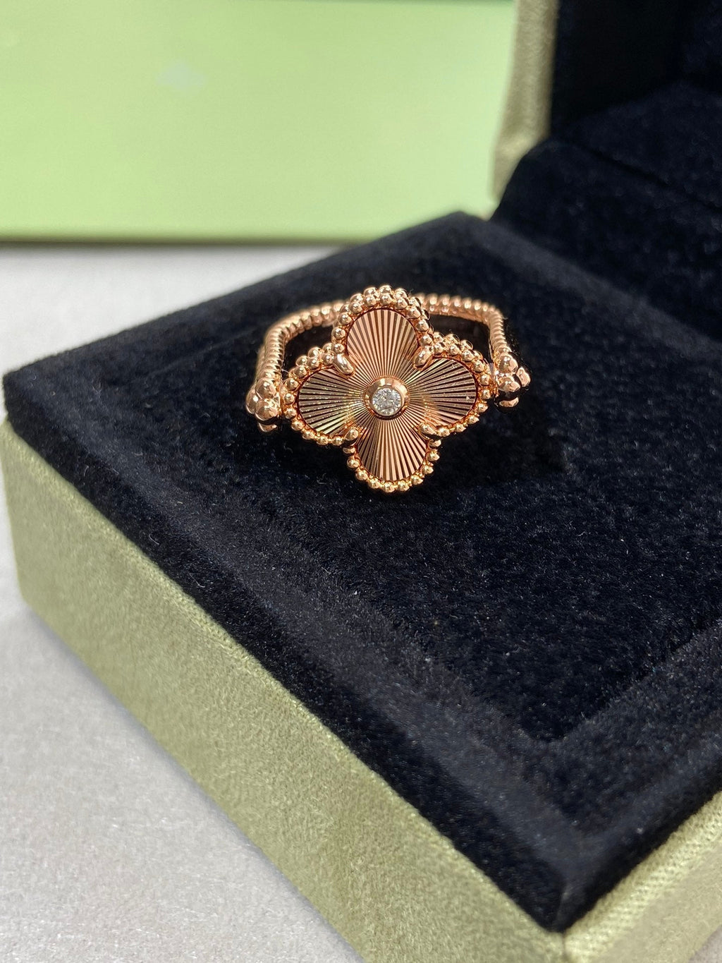 [Clover Jewelry]CLOVER RIVERSIBLE ROSE GOLD RING