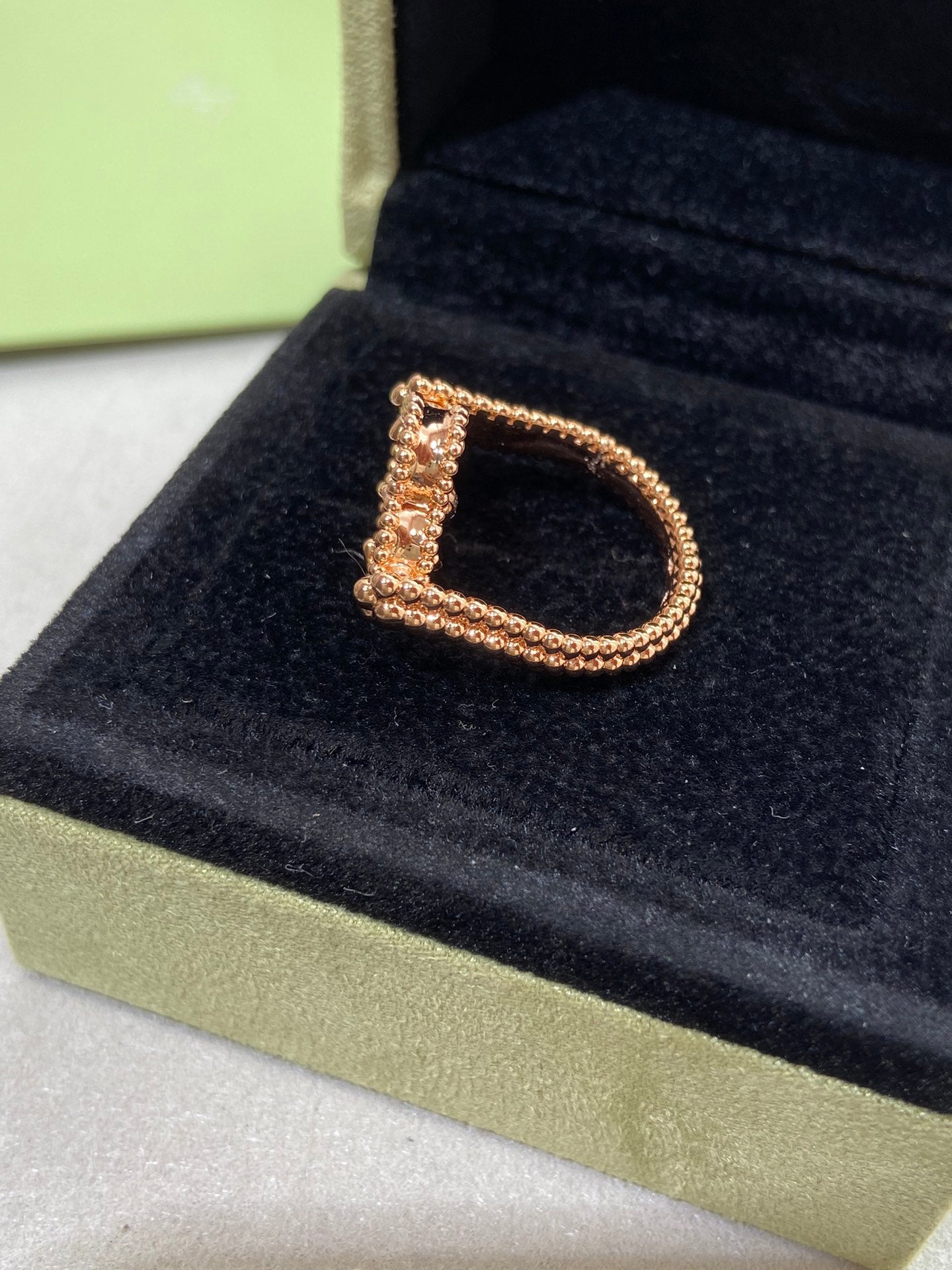 [Clover Jewelry]CLOVER RIVERSIBLE ROSE GOLD RING
