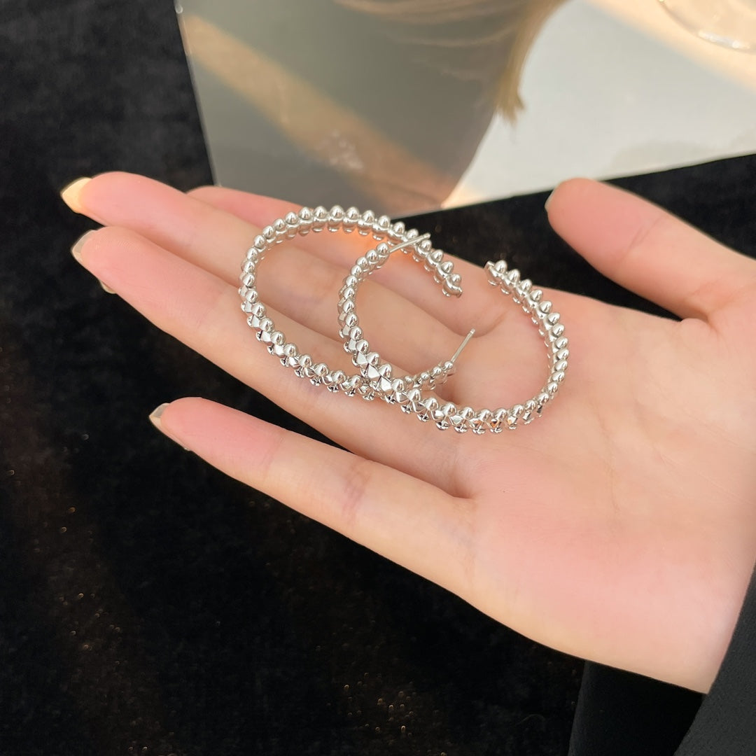[Clover Jewelry]CLASH HOOP EARRINGS
