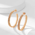 [Clover Jewelry]CLASH HOOP EARRINGS