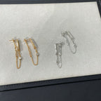 [Clover Jewelry]CHAINE CHAOS DIAMOND DROP EARRINGS
