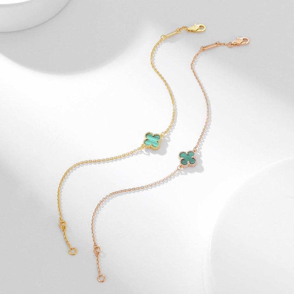 [Clover Jewelry]CLOVER BRACELET MALACHITE 1 MOTIF