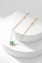 [Clover Jewelry]CLOVER BRACELET MALACHITE 1 MOTIF