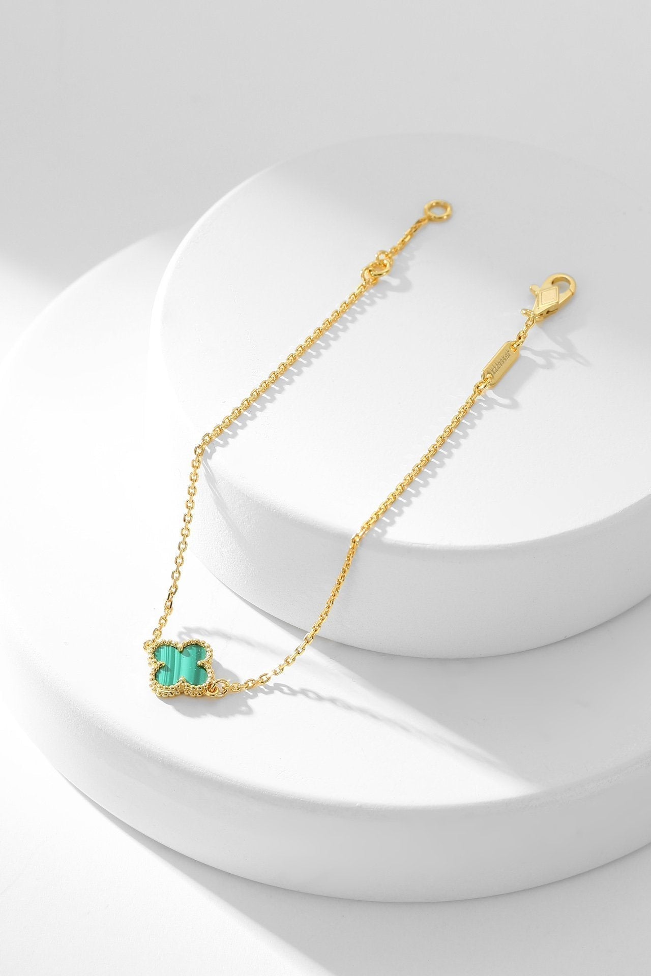 [Clover Jewelry]CLOVER BRACELET MALACHITE 1 MOTIF