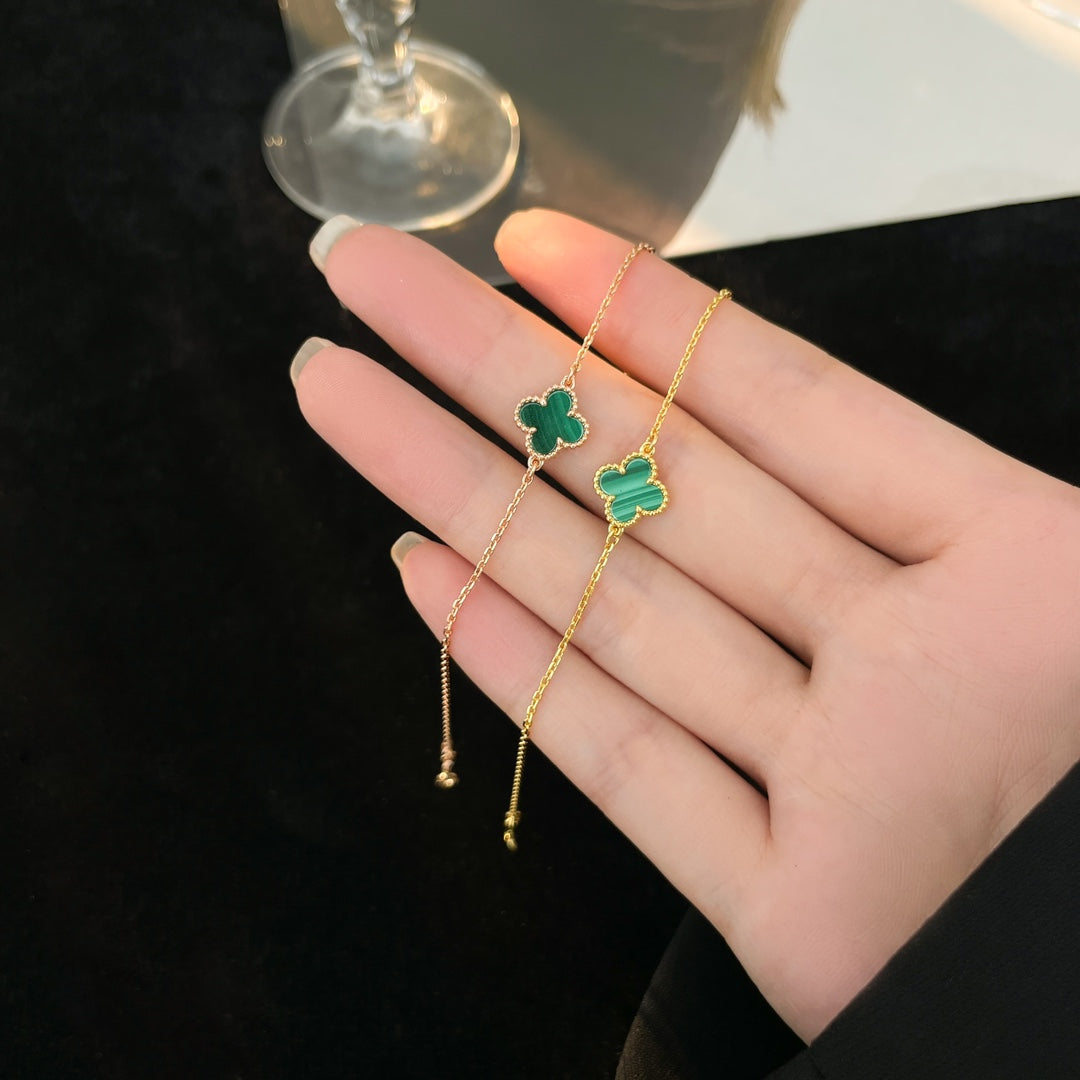 [Clover Jewelry]CLOVER BRACELET MALACHITE 1 MOTIF