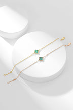 [Clover Jewelry]CLOVER BRACELET MALACHITE 1 MOTIF