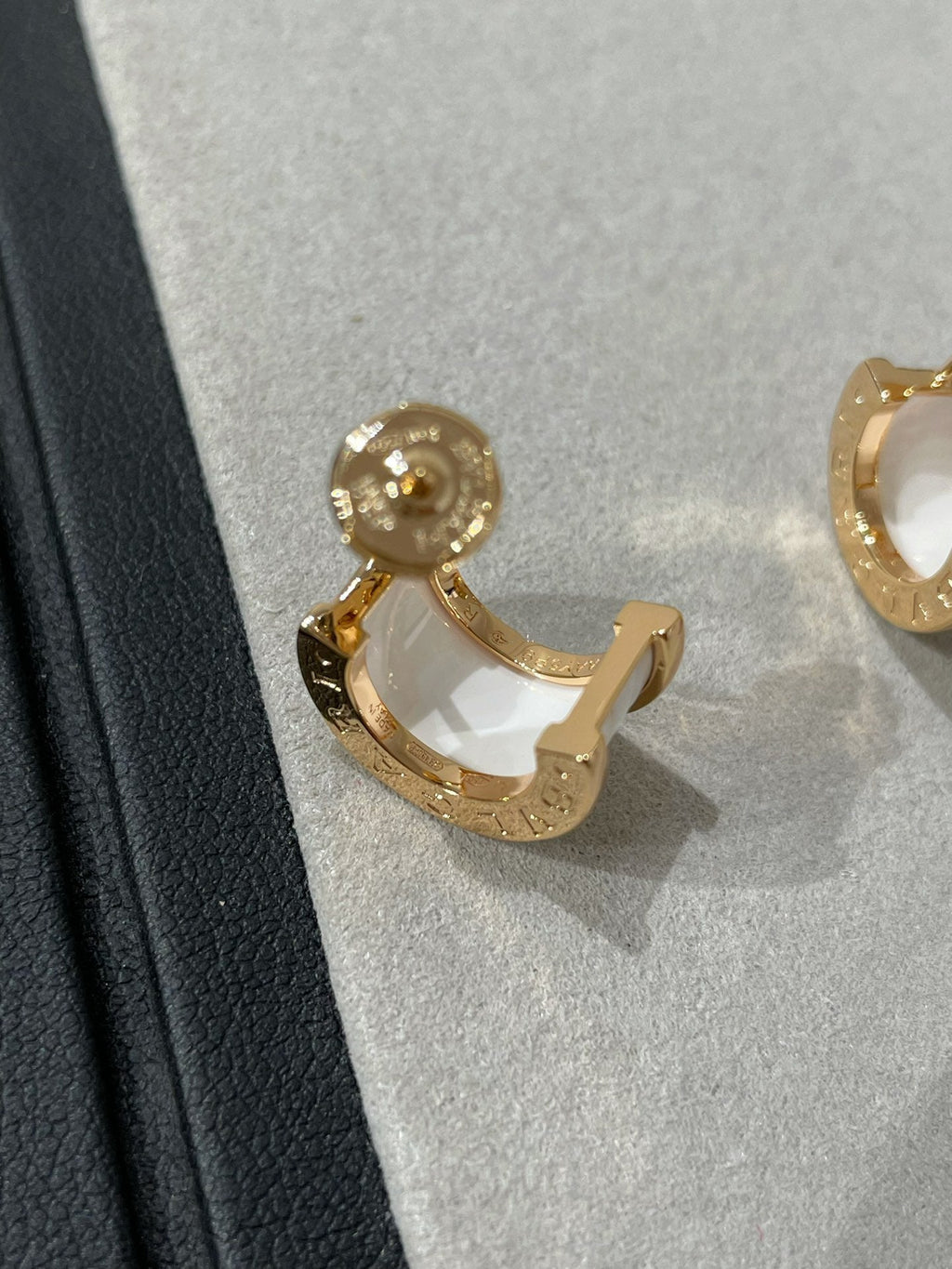 [Clover Jewelry]ZERO 1 PINK GOLD CERAMIC EARRINGS