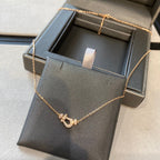[Clover Jewelry]FORCE 10 DIAMOND PINK GOLD NECKLACE MINI MODEL