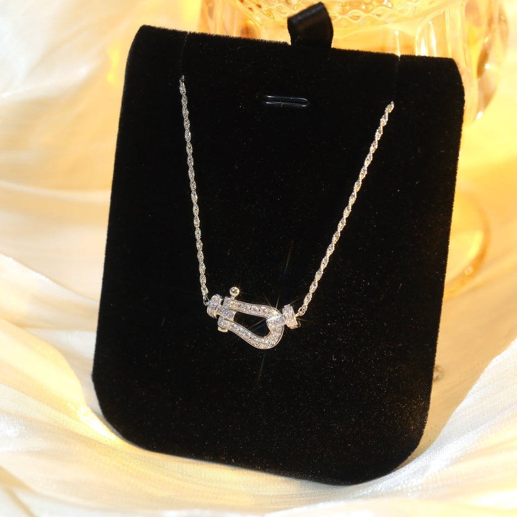 [Clover Jewelry]FORCE 10 DIAMOND SILVER NECKLACE MINI MODEL