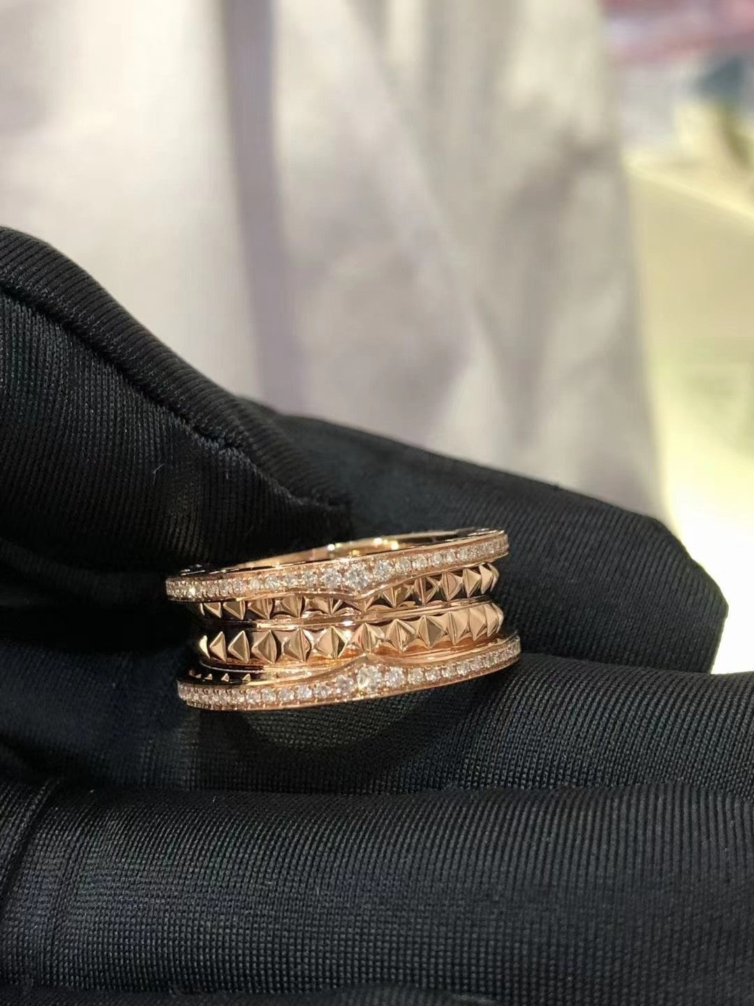 [Clover Jewelry]ZERO 1 ROCK DIAMOND PINK GOLD