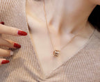 [Clover Jewelry]ZERO 1 ROSEGOLD-HALSKETTE