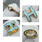[Clover Jewelry]POP H HELLBLAUE HALSKETTE