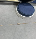 [Clover Jewelry]FORCE 10 DIAMOND CHAIN LINK PINK GOLD BRACELET