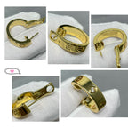 [Clover Jewelry]LOVE 5.5MM 1 DIAMOND EARRINGS