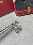 [Clover Jewelry]LOVE 5.5MM 1 DIAMOND EARRINGS