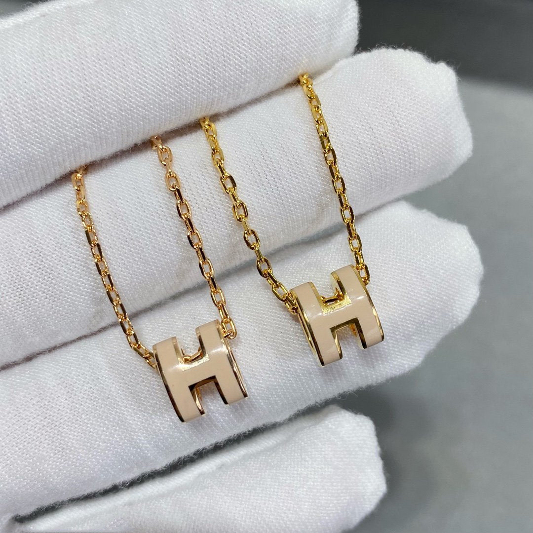 [Clover Jewelry]MINI POP H NECKLACE