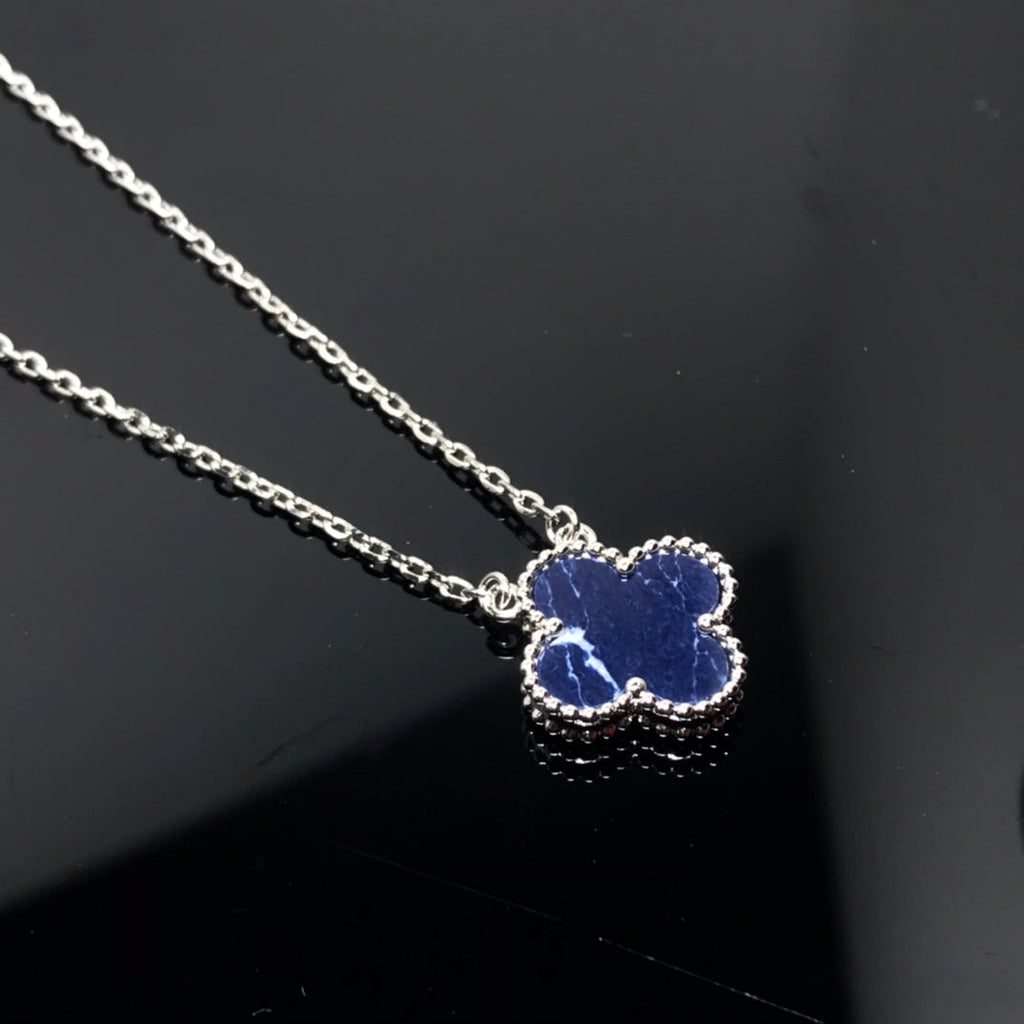 [Clover Jewelry]CLOVER PIETERSITE SILVER LONG NECKLACE